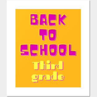 Back to School third grade Posters and Art